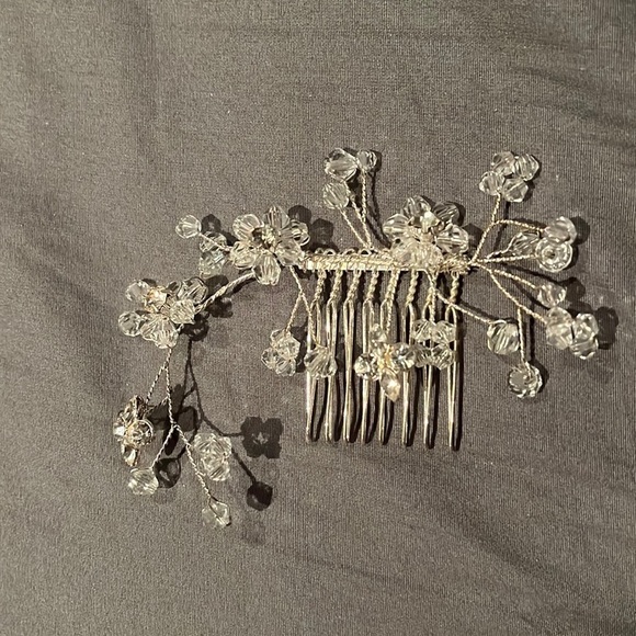 BRIDAL crystal headpiece comb